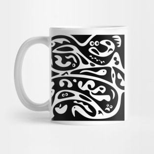 Abstract | Black White | Pop Art Mug